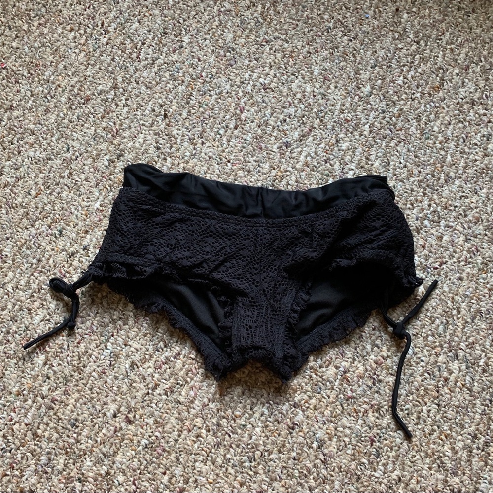 5/$25 Aerie Black High Waist Boyshort Bottom
